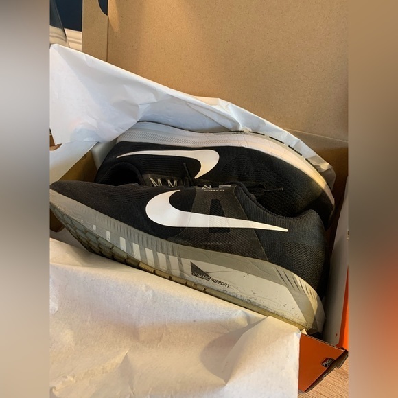 Nike Air Zoom Structure 21 in Black 904695-001 Running Track Shoes Men’s size 13 - Picture 2 of 9